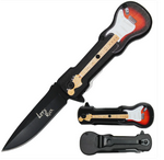 Guitar Handle Folding Knife